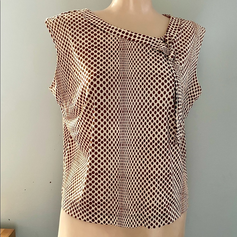 Vintage 60s op-art shell m/l